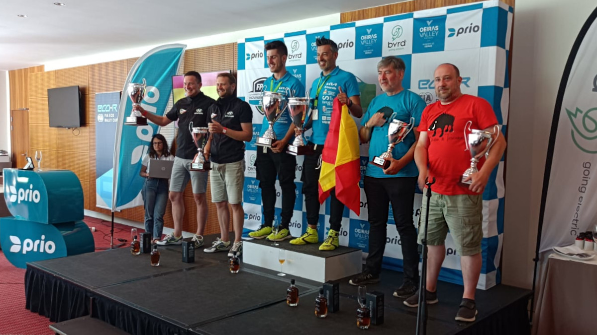 Il podio dell'Oeiras Ecorally 2022