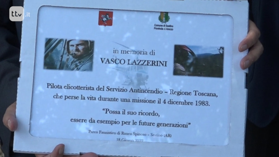 Targa in memoria di Vasco Lazzerini