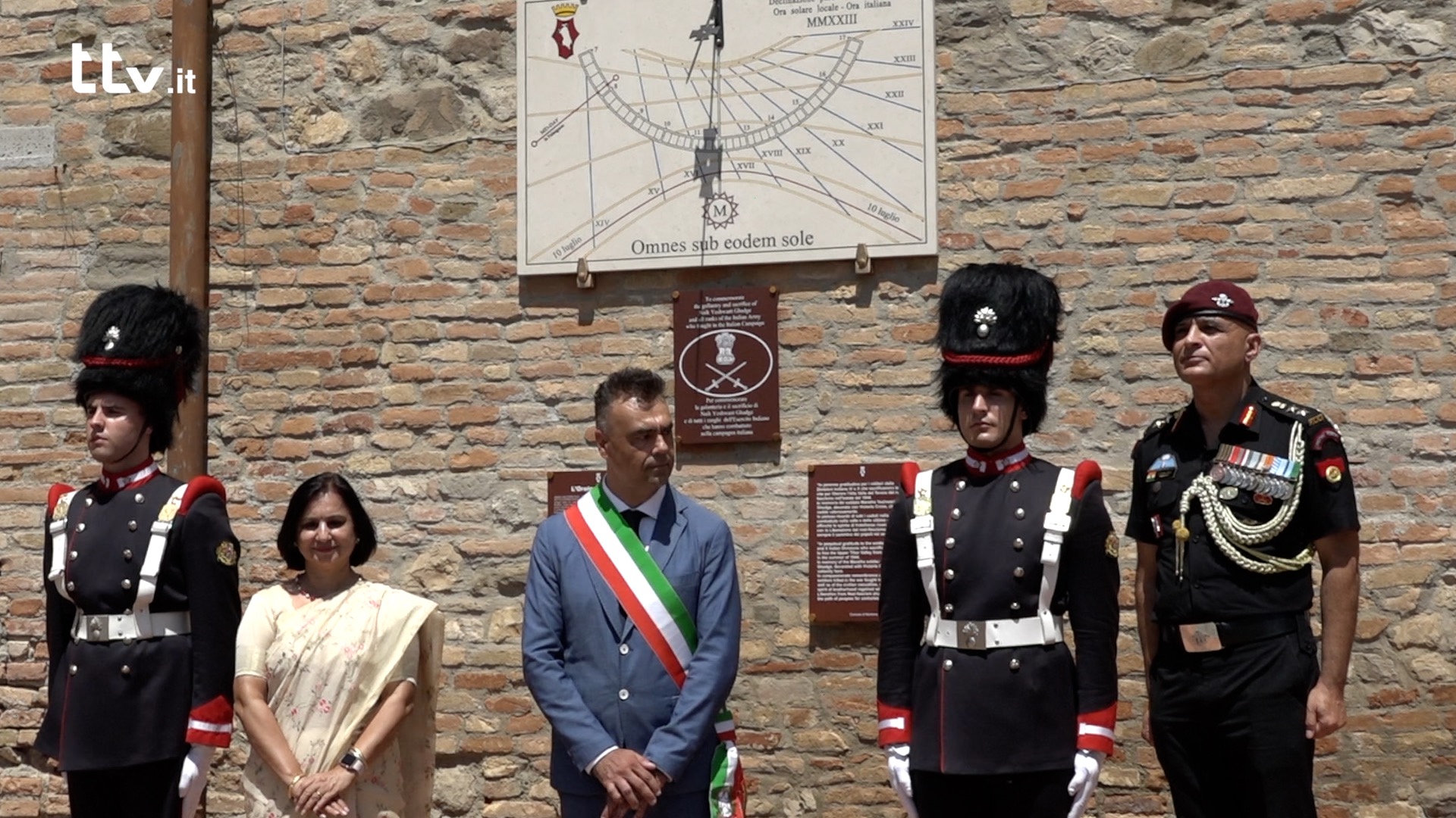 L'inaugurazione del memoriale a Montone