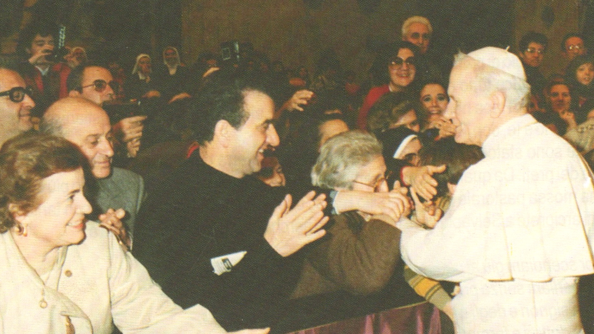 Don Nevio Massi e papa Giovanni Paolo II