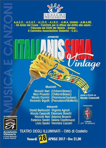 “ITALIANISSIMA VINTAGE” Una serata di musica e solidarietà a Città di Castello - Cultura | TTV.it
