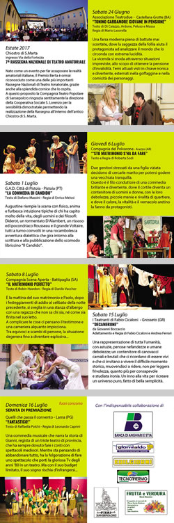 Premio Berta 2017, al via a Sansepolcro la 7ª rassegna nazionale di teatro amatoriale - Cultura | TTV.it