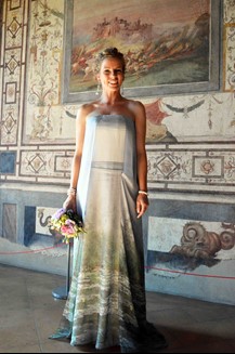 Ispirato a Monet l'abito della prima sposa in Pinacoteca - Attualità | TTV.it
