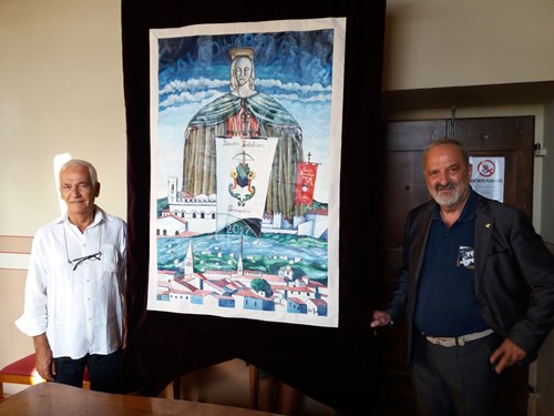 Presentazione ieri nella sala consiliare biturgense del Drappo del Palio 2017 - Attualità | TTV.it