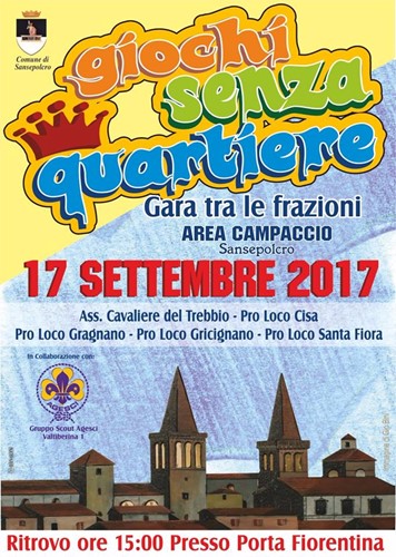 Domenica 17 settembre "Giochi Senza Quartiere" la sfida tra le fazioni con i giochi popolari - Attualità | TTV.it