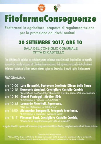 Fitosanitari: domani confronto sull'opportunità di un regolamento al convegno di "Castello Cambia" - Ambiente | TTV.it