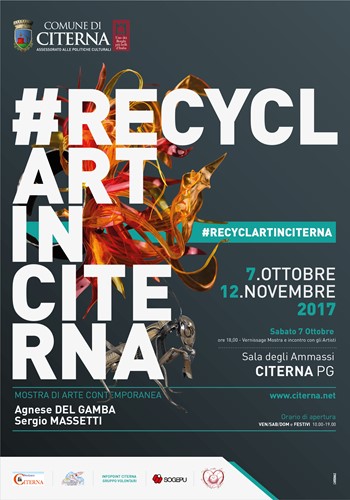 #RecyclArtInCiterna Agnese del Gamba e Sergio Massetti espongono nella Sala degli Ammassi di Citerna - Cultura | TTV.it