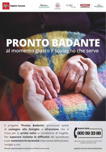 Progetto “Pronto Badante”: in Valtiberina Toscana la Cooperativa Sean sarà a disposizione degli utenti per tutte le informazioni sul progetto 1 Progetto “Pronto Badante”: in Valtiberina Toscana la Cooperativa Sean sarà a disposizione degli utenti per tutte le informazioni sul progetto - Attualità | TTV.it