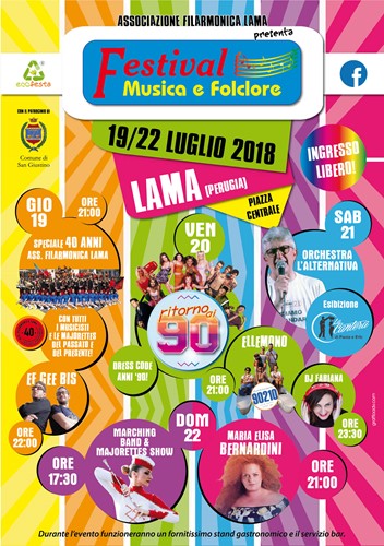Festival di Musica e Folclore: quattro giorni di festa a Lama di San Giustino 1 Festival di Musica e Folclore: quattro giorni di festa a Lama di San Giustino - Attualità | TTV.it