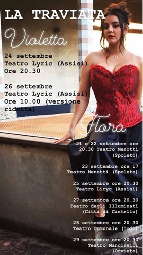 L'usignolo Noemi Umani debutta al Lyrick con la Traviata. Stasera agli Illuminati di Città di Castello. 1 L'usignolo Noemi Umani debutta al Lyrick con la Traviata. Stasera agli Illuminati di Città di Castello. - Cultura | TTV.it