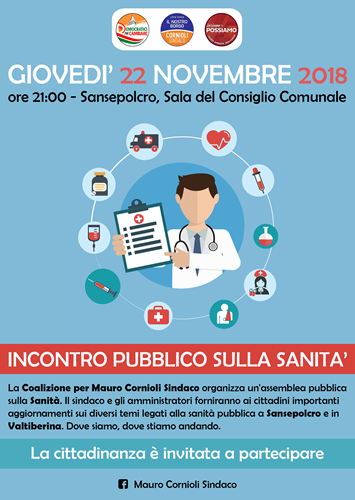 Sanità in Valtiberina: domani sera incontro pubblico con la cittadinanza a Sansepolcro 1 Sanità in Valtiberina: domani sera incontro pubblico con la cittadinanza a Sansepolcro - Attualità | TTV.it