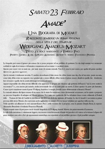 Settimo appuntamento di Pieve Classica con Amade', omaggio a Mozart. - Cultura | TTV.it