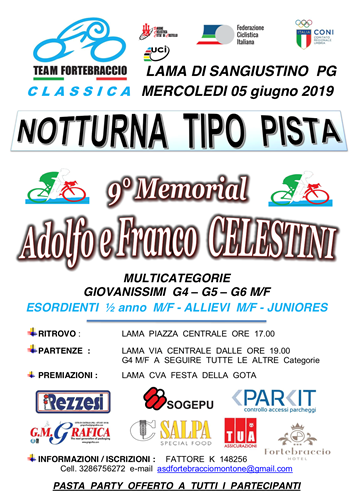 9° Memorial Adolfo e Franco Celestini: appuntamento con la notturna di mercoledì. 1 9° Memorial Adolfo e Franco Celestini: appuntamento con la notturna di mercoledì. - Sport | TTV.it