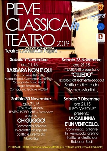 A Pieve Santo Stefano 4 serate teatrali per raccogliere fondi per il restauro dell’Eremo di Cerbaiolo 1 A Pieve Santo Stefano 4 serate teatrali per raccogliere fondi per il restauro dell’Eremo di Cerbaiolo - Cultura | TTV.it