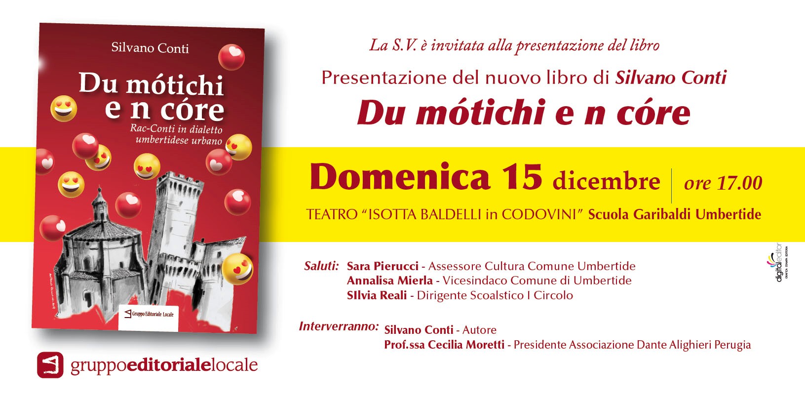 “Du mótichi e n córe”, il volume di Silvano Conti, viene presentato domenica alle 17 1 “Du mótichi e n córe”, il volume di Silvano Conti, viene presentato domenica alle 17 - Cultura | TTV.it
