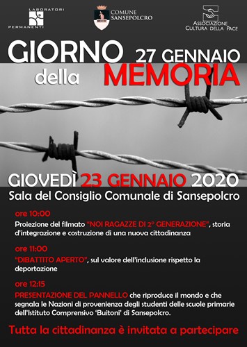 Giorno della Memoria, le iniziative del comune di Sansepolcro 1 Giorno della Memoria, le iniziative del comune di Sansepolcro - Attualità | TTV.it