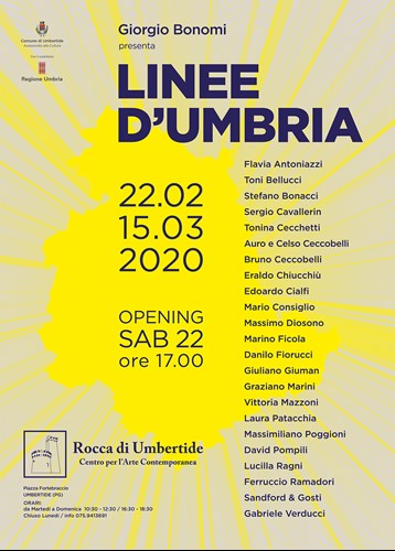 Sabato 22 febbraio alla Rocca di Umbertide si inaugura la mostra “Linee d'Umbria” - Cultura | TTV.it