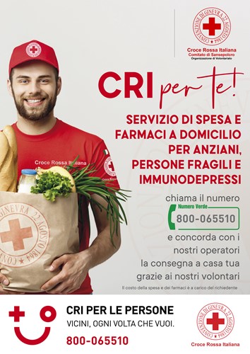 Coronavirus: la Croce Rossa attiva “Il tempo della gentilezza”, un servizio di spesa e farmacia a domicilio 1 Coronavirus: la Croce Rossa attiva “Il tempo della gentilezza”, un servizio di spesa e farmacia a domicilio - Attualità | TTV.it