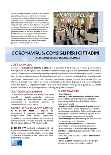 Coronavirus: come proteggersi dalla paura, il contributo degli psicologi 1 Coronavirus: come proteggersi dalla paura, il contributo degli psicologi - Attualità | TTV.it