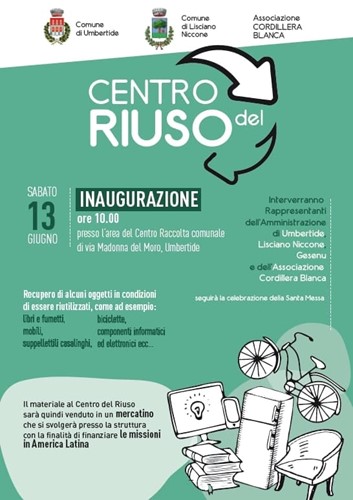 Sabato 13 giugno si inaugura il Centro del Riuso 1 Sabato 13 giugno si inaugura il Centro del Riuso - Attualità | TTV.it