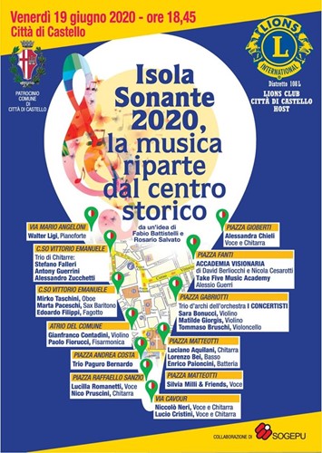 Domani sera a Città di Castello al via "L'isola sonante 2020". Il centro storico tornerà ad animarsi grazie alla musica - Cultura | TTV.it