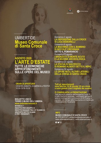 Tutte le domeniche di agosto al Museo di Santa Croce appuntamento con “L'arte d'estate” - Cultura | TTV.it