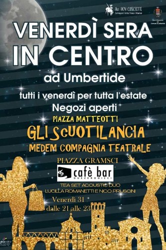 “Venerdì sera in centro”, il 31 luglio in piazza Matteotti si esibisce la Compagnia della Scuotilancia - Attualità | TTV.it