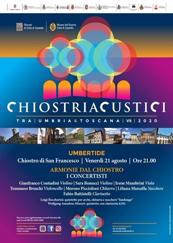 “Chiostri acustici tra Umbria e Toscana”, venerdì 21 agosto a San Francesco il concerto “Armonie dal Chiostro” - Cultura | TTV.it