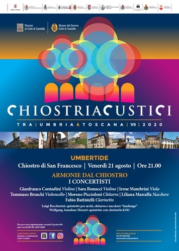Sansepolcro e Umbertide salutano l'edizione 2020 di Chiostri acustici - Cultura | TTV.it