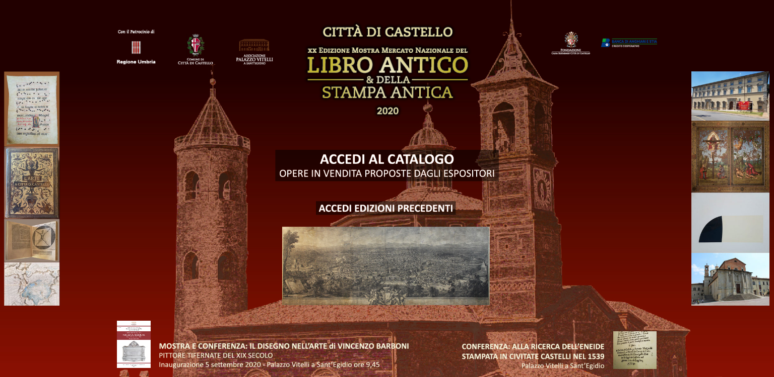 Da oggi online il catalogo della XX Mostra del libro antico e della stampa: in vetrina anche opere da 20mila euro 1 Da oggi online il catalogo della XX Mostra del libro antico e della stampa: in vetrina anche opere da 20mila euro - Cultura | TTV.it