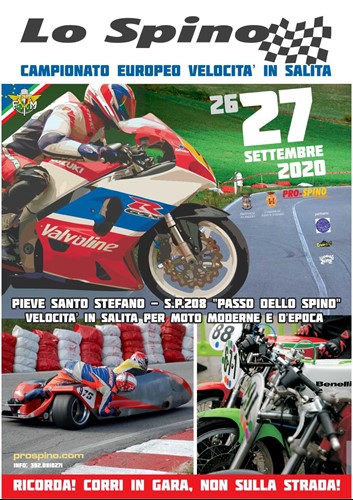Confermato il doppio appuntamento con il Campionato Italiano ed Europeo Velocità in Salita moto per il 26-27 settembre a Pieve S. Stefano - Sport | TTV.it