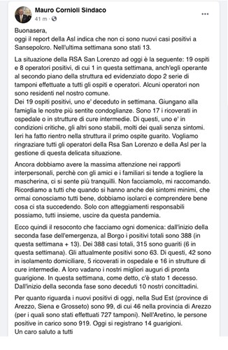 Covid, muore un ospite della Rsa San Lorenzo: il cordoglio della giunta 1 Covid, muore un ospite della Rsa San Lorenzo: il cordoglio della giunta - Attualità | TTV.it
