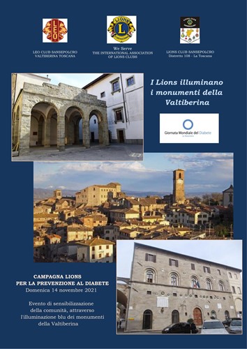 Il Lions Club di Sansepolcro per il diabete: illuminati di blu i palazzi storici 1 Il Lions Club di Sansepolcro per il diabete: illuminati di blu i palazzi storici - Attualità | TTV.it