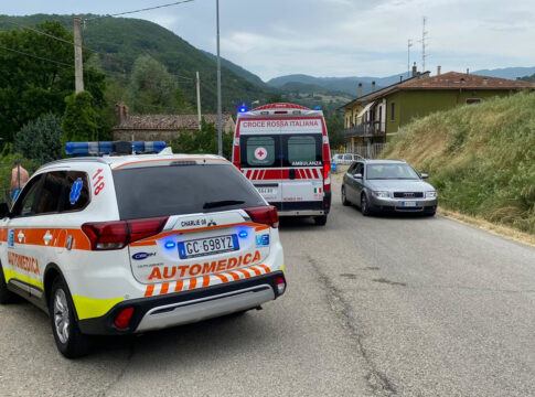 cadutone incidente1 I mezzi di soccorso