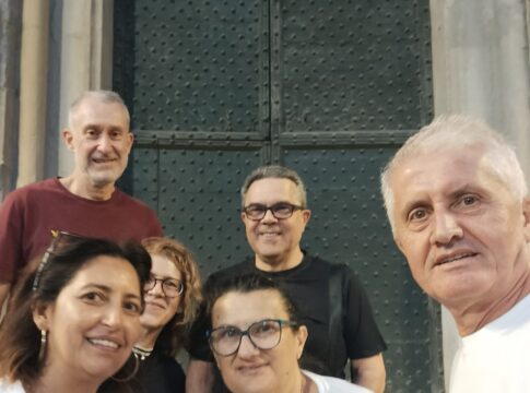 amici in carrozzina3 amici in carrozzina mosaico