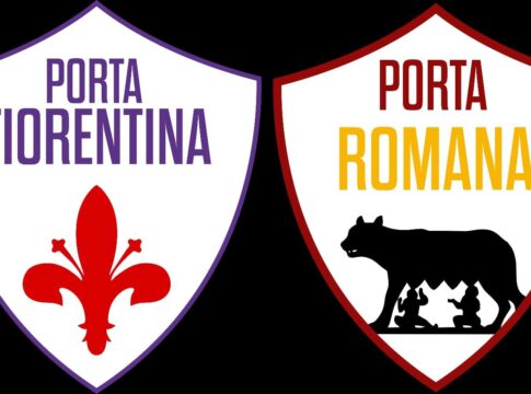 palio Gli stemmi delle due compagini