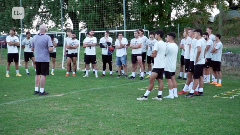 I ragazzi agli ordini di Armillei presso il campo sportivo di Gragnano