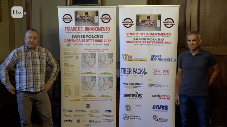 Patrizio Lazzeri (a sinistra) e Massimo Biagioli della ASD Ciclistica Sansepolcro