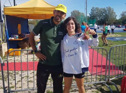 Clizia Burzicchi e Allenatore Nicola Mancini