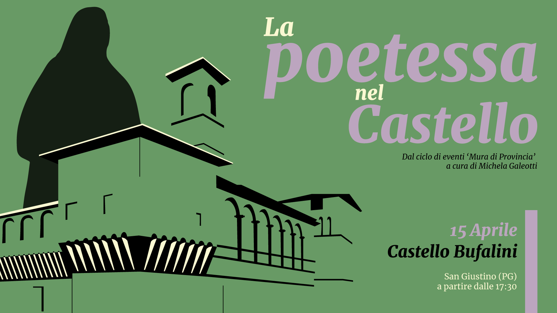 “La Poetessa nel Castello”, l'evento a San Giustino 1 poetessa grafica