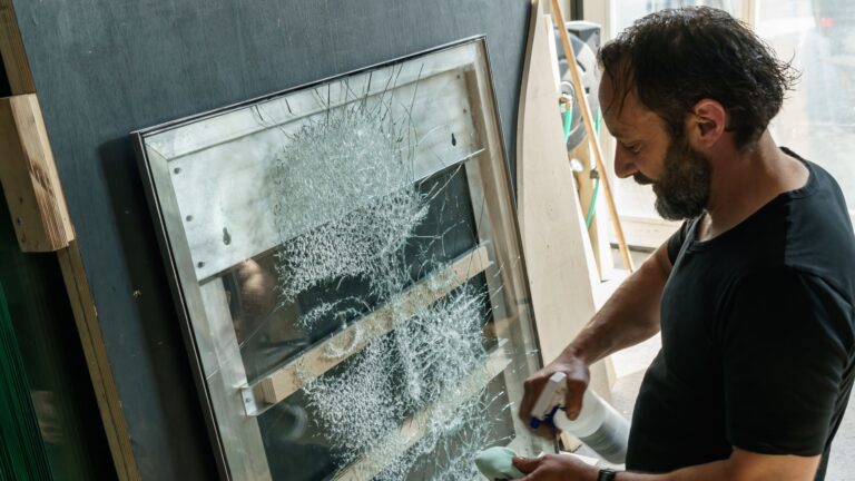 Simon Berger al lavoro