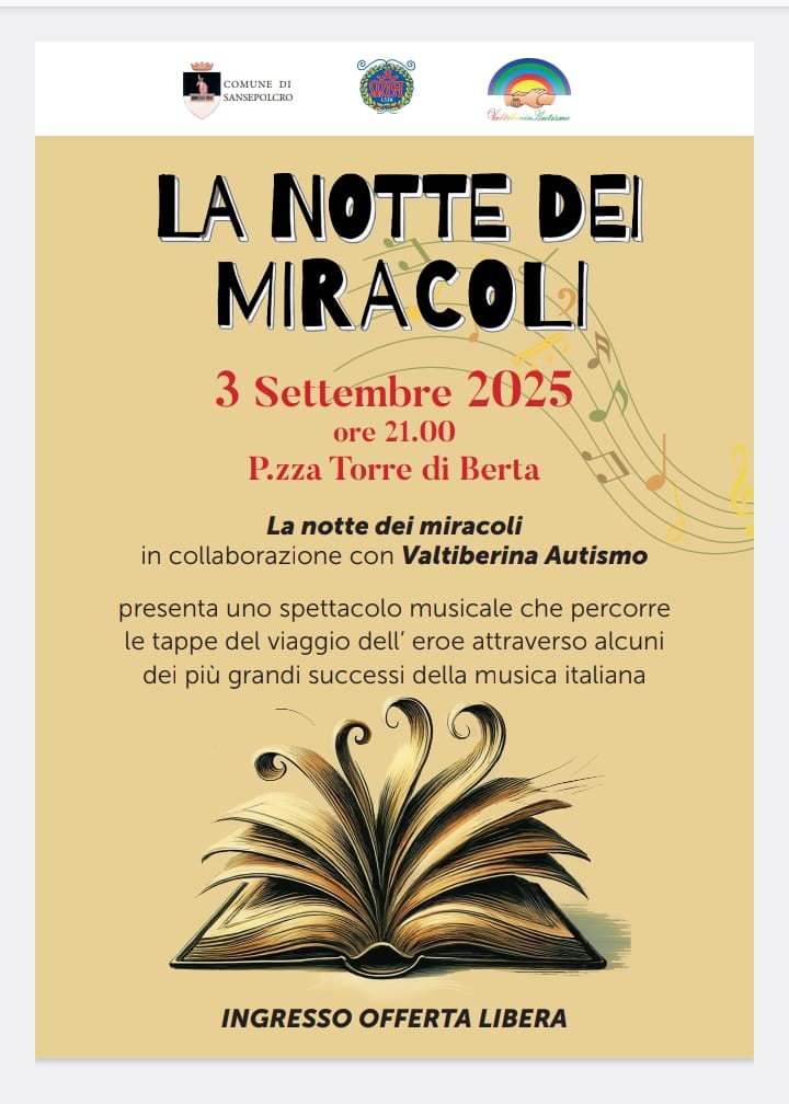Sansepolcro, uno spettacolo in piazza per riflettere sul tema dell’autismo 1 Sansepolcro, uno spettacolo in piazza per riflettere sul tema dell’autismo - Autismo, Cultura, Eventi | TTV.it