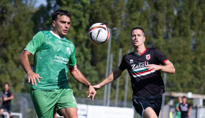 Uno scatto di Grassina-Baldaccio Bruni di Eccellenza Toscana (foto Grassina Calcio)