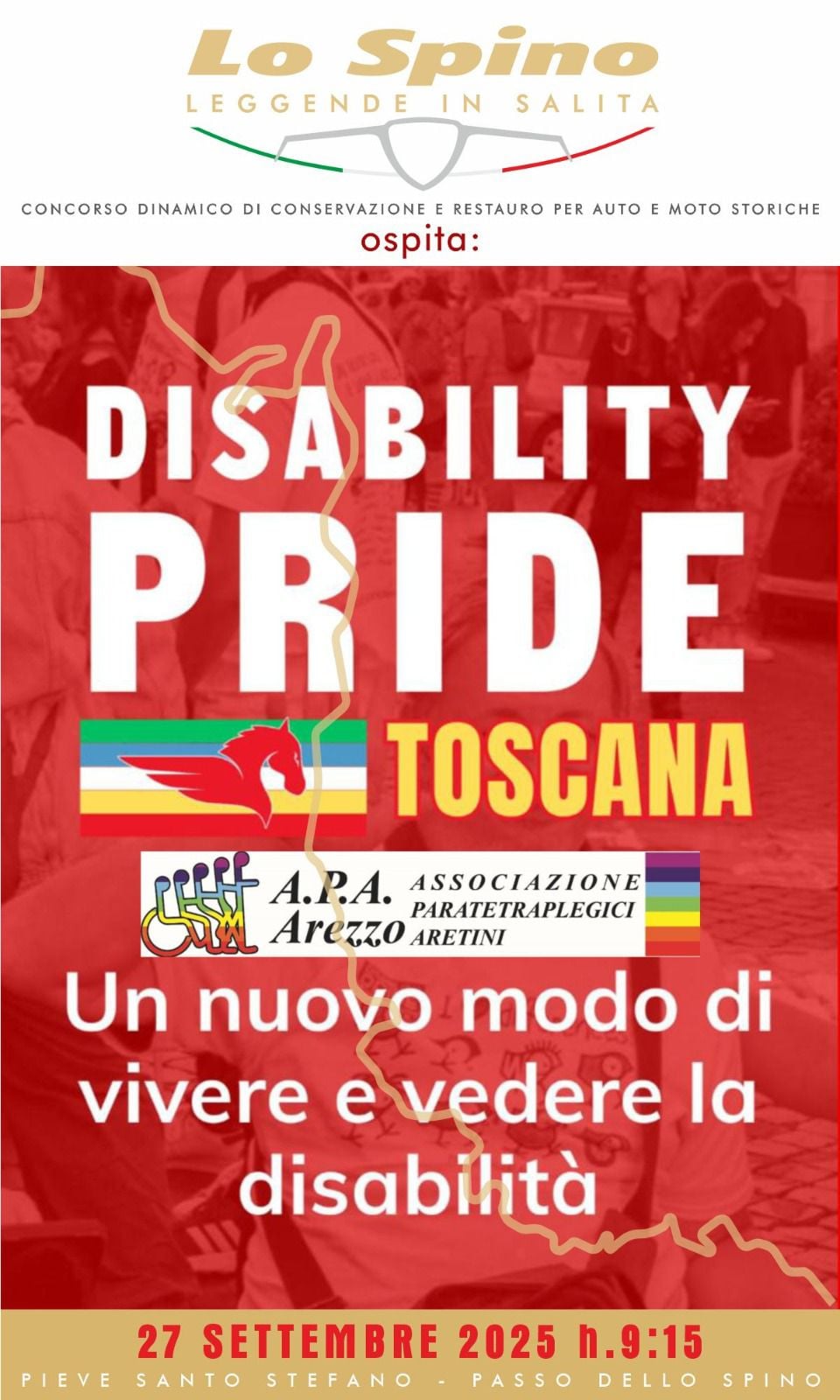 Disability Pride Toscana, evento inedito a “Lo Spino – Leggende in Salita” 1 Disability Pride Toscana, evento inedito a “Lo Spino – Leggende in Salita” - Sociale, Eventi | TTV.it