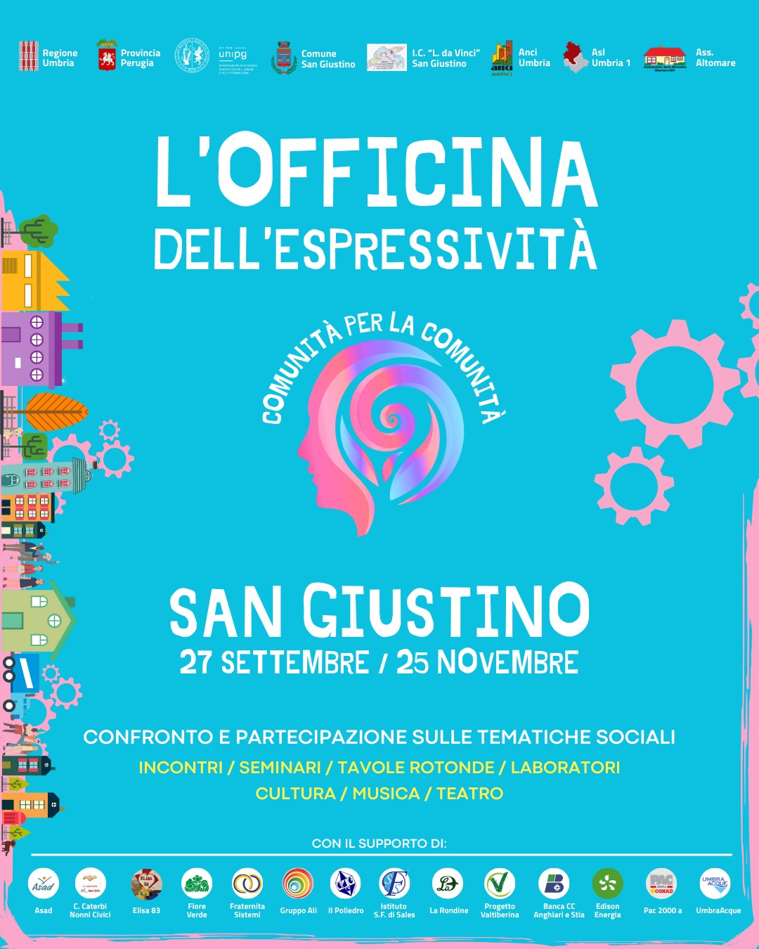 A San Giustino prende vita “L’Officina dell’Espressività” 1 A San Giustino prende vita “L’Officina dell’Espressività” - Sociale | TTV.it