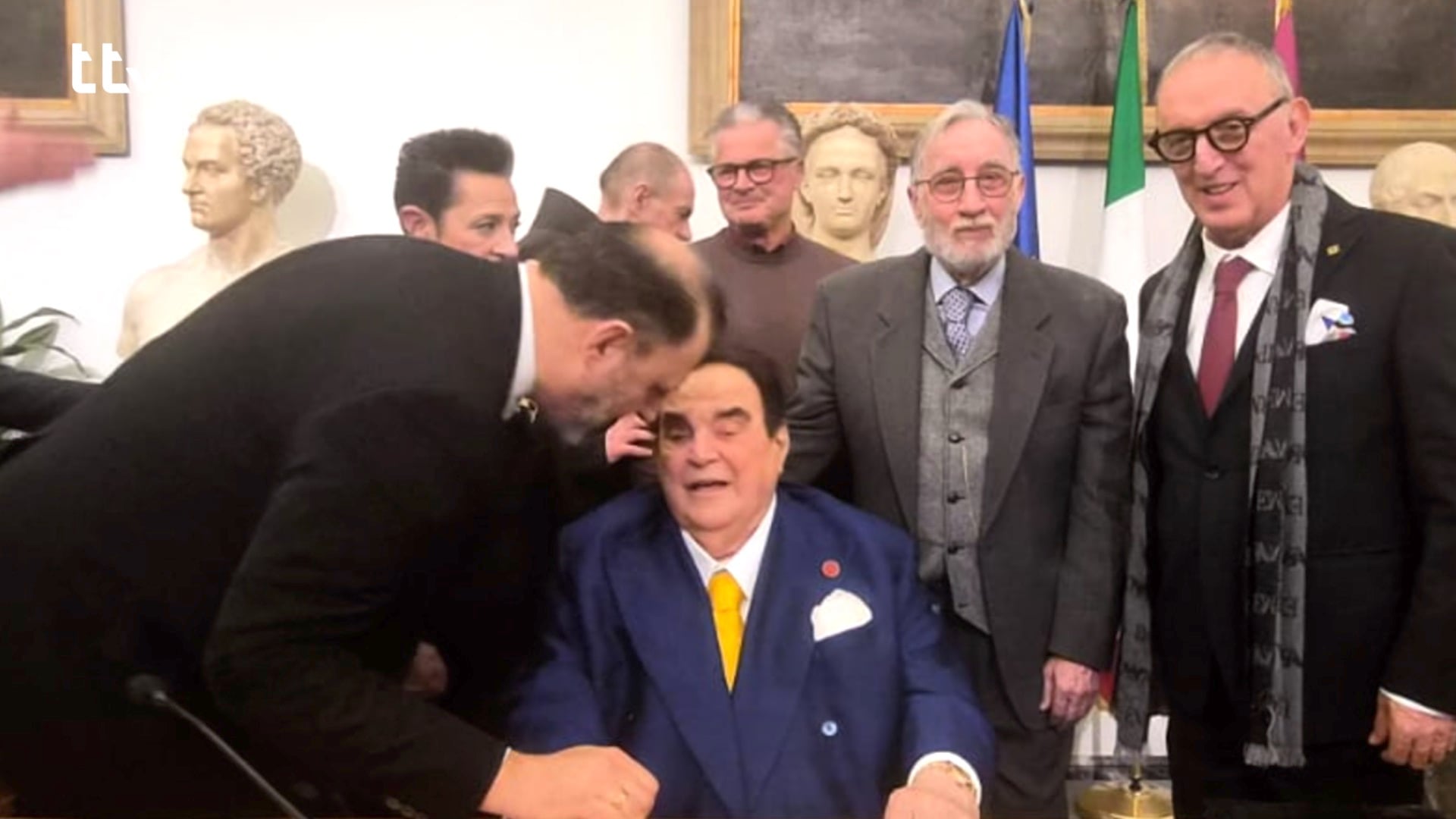 Giusta fra le Nazioni, cerimonia in Campidoglio per Emilia Marinelli Valori 2 Valori con una parte della delegazione di Sansepolcro