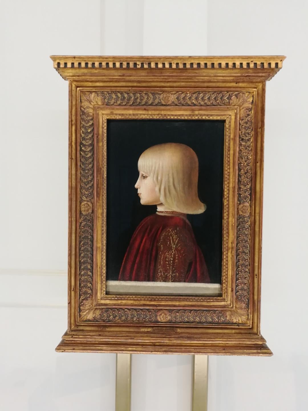 L’opera al Museo Ermitage di San Pietroburgo durante la mostra monografia su Piero del 2018-2019