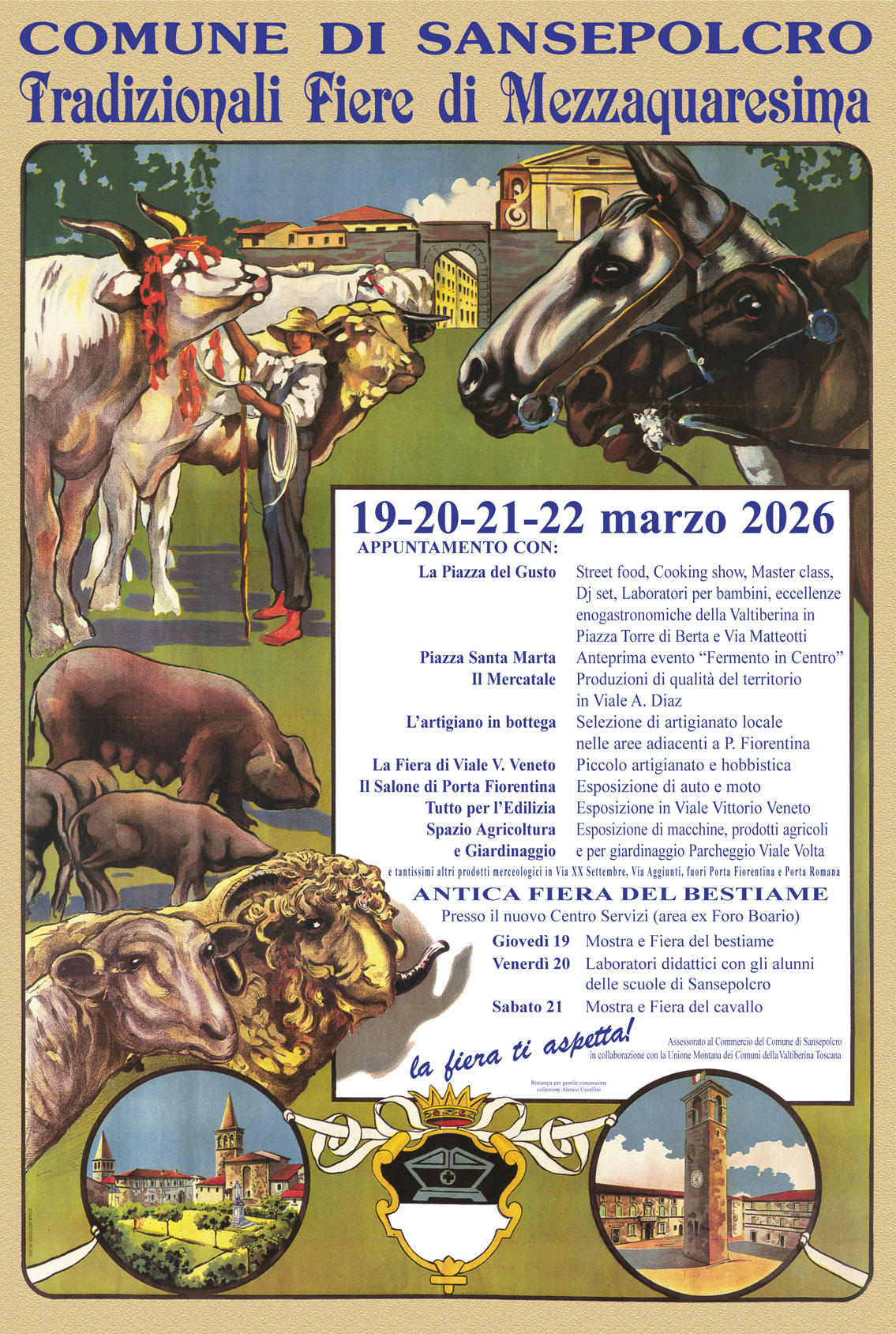 Tornano le Fiere di Mezzaquaresima: quattro giorni di eventi a Sansepolcro - Eventi | TTV.it