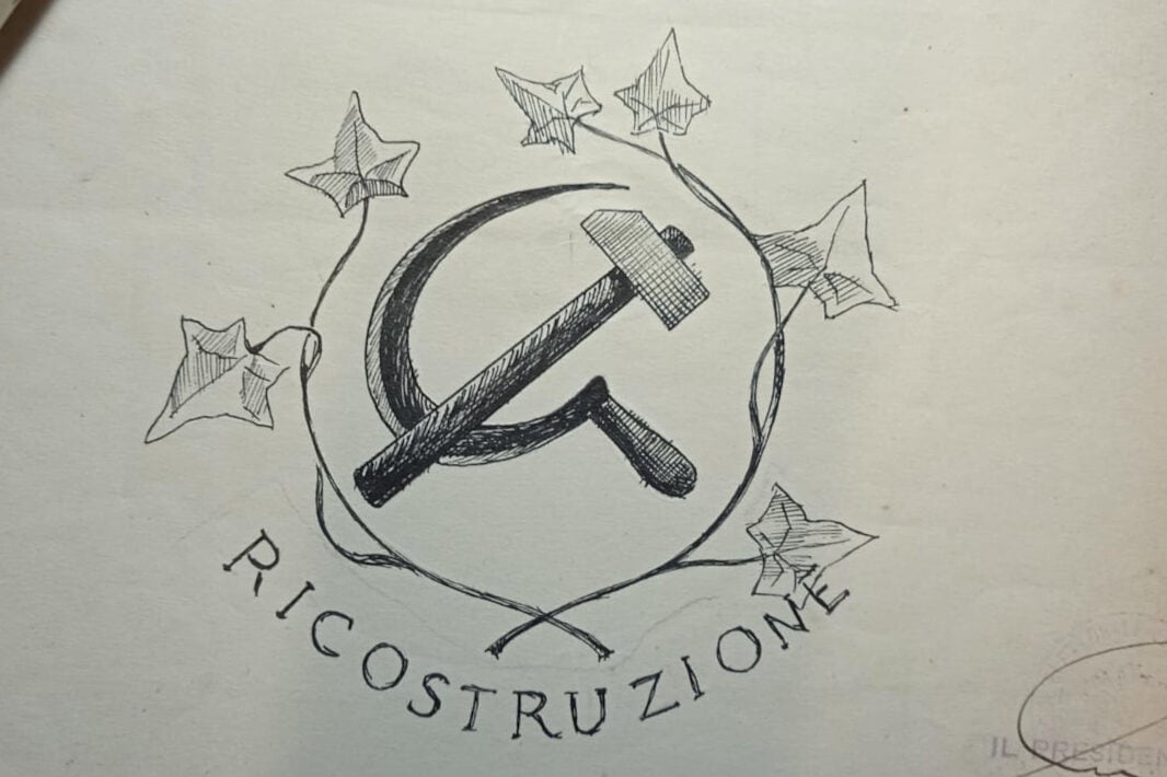 Il 2 giugno 1946 a Sansepolcro, nell’anno del voto alle donne 1 Il simbolo della lista Ricostruzione, disegnato a china, così come depositato presso il municipio di Sansepolcro