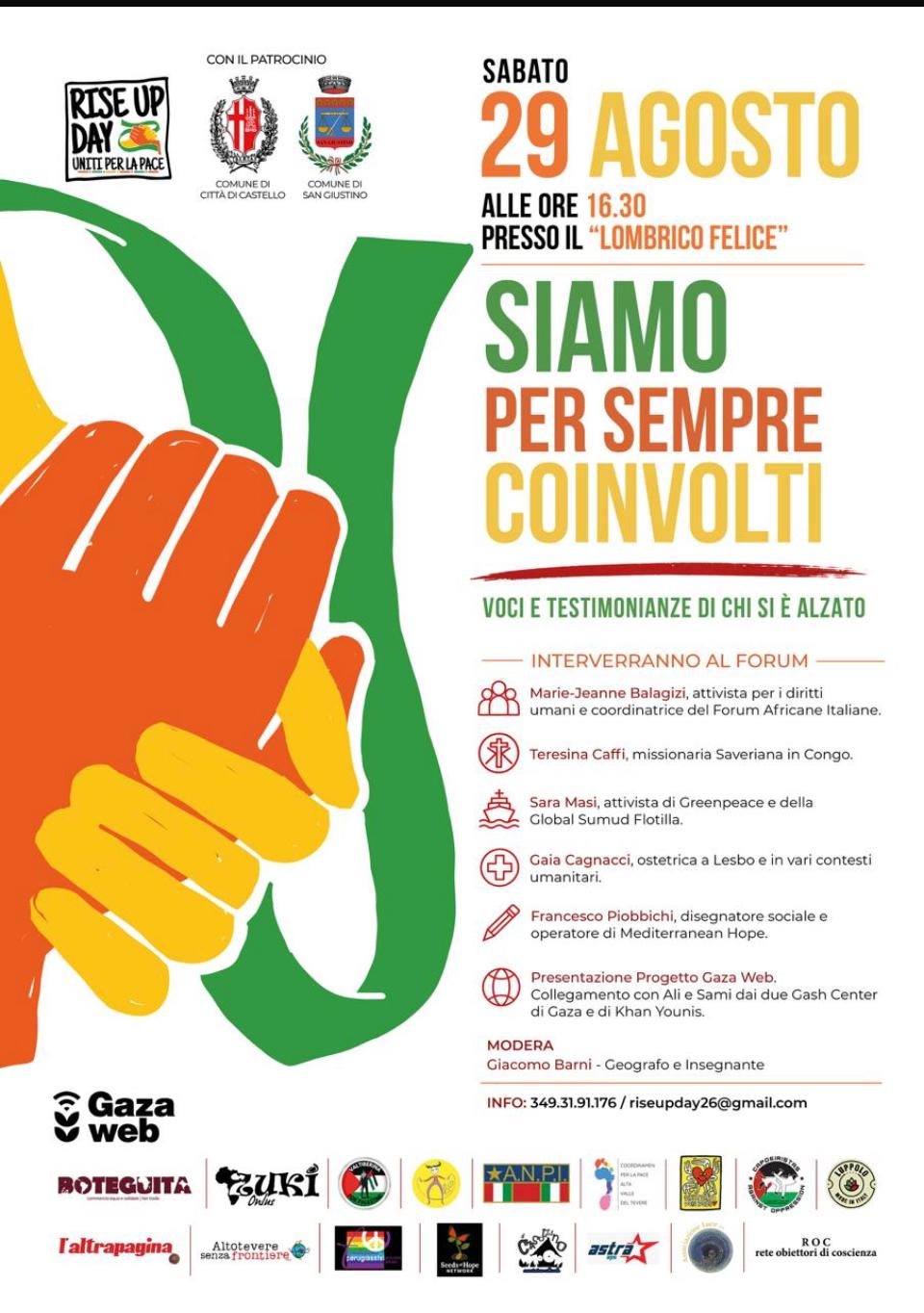 Pace e diritti, a Città di Castello torna il Rise Up Day - Eventi, Attualità | TTV.it
